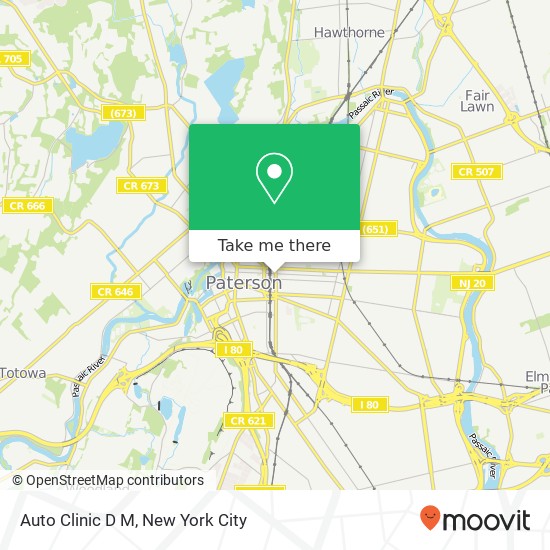 Auto Clinic D M map