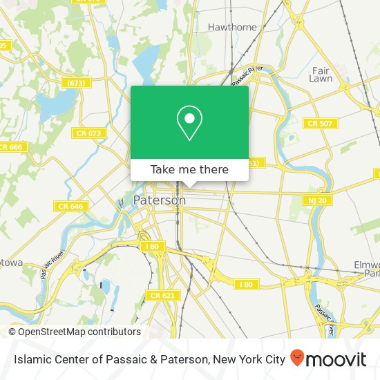 Islamic Center of Passaic & Paterson map