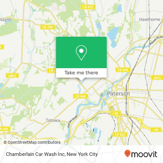 Mapa de Chamberlain Car Wash Inc