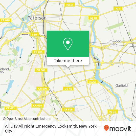 Mapa de All Day All Night Emergency Locksmith