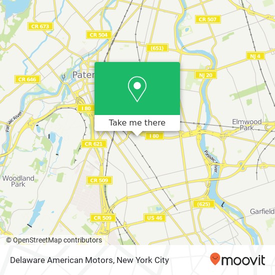 Mapa de Delaware American Motors