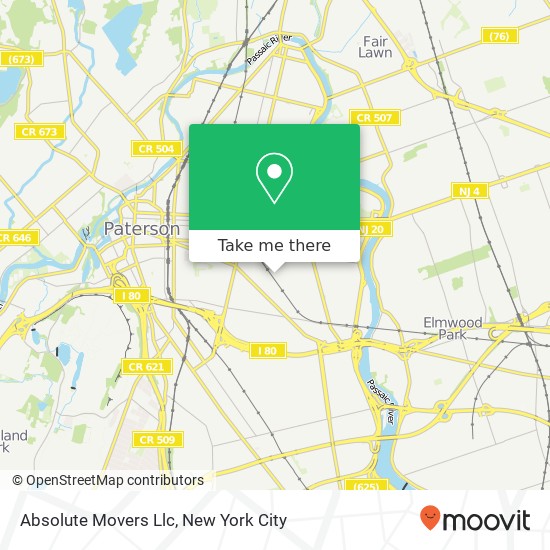 Absolute Movers Llc map