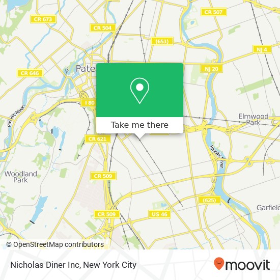 Nicholas Diner Inc map