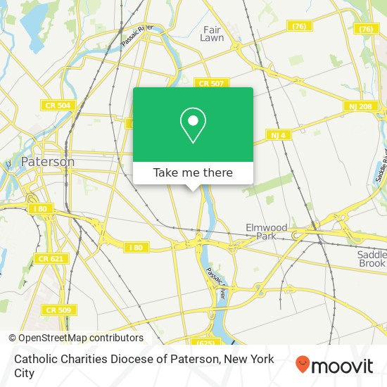 Catholic Charities Diocese of Paterson map