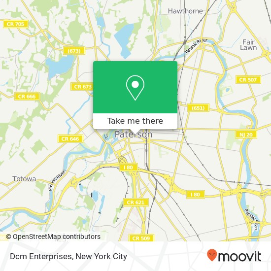 Dcm Enterprises map