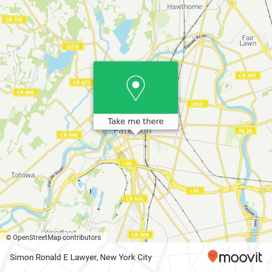 Simon Ronald E Lawyer map