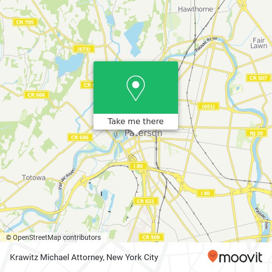 Mapa de Krawitz Michael Attorney