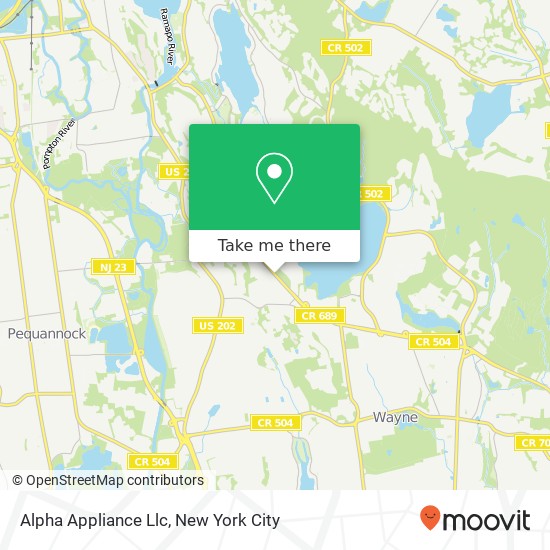 Alpha Appliance Llc map