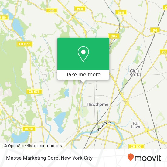 Masse Marketing Corp map