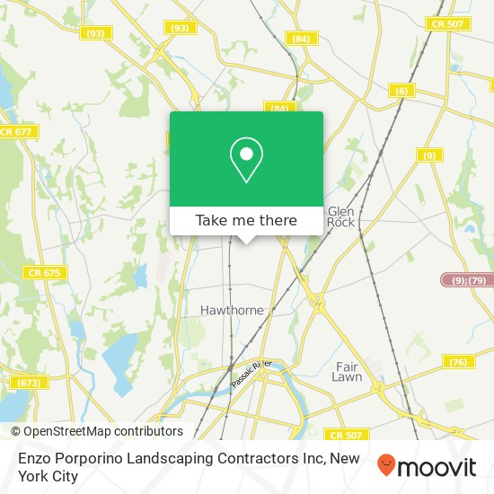 Enzo Porporino Landscaping Contractors Inc map