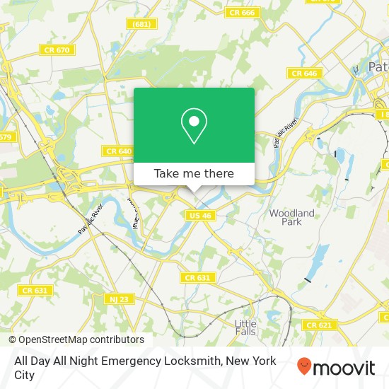 All Day All Night Emergency Locksmith map