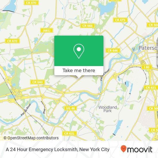 Mapa de A 24 Hour Emergency Locksmith