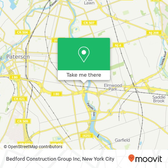 Mapa de Bedford Construction Group Inc