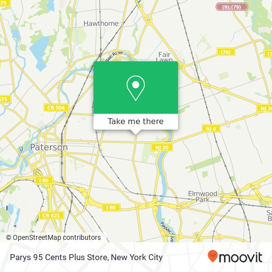 Parys 95 Cents Plus Store map