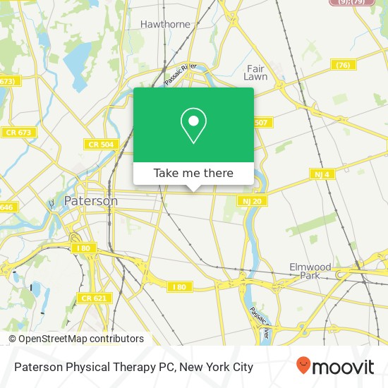 Paterson Physical Therapy PC map