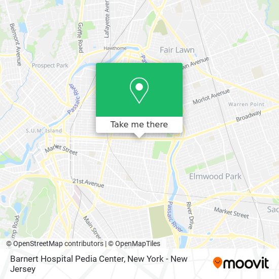 Mapa de Barnert Hospital Pedia Center