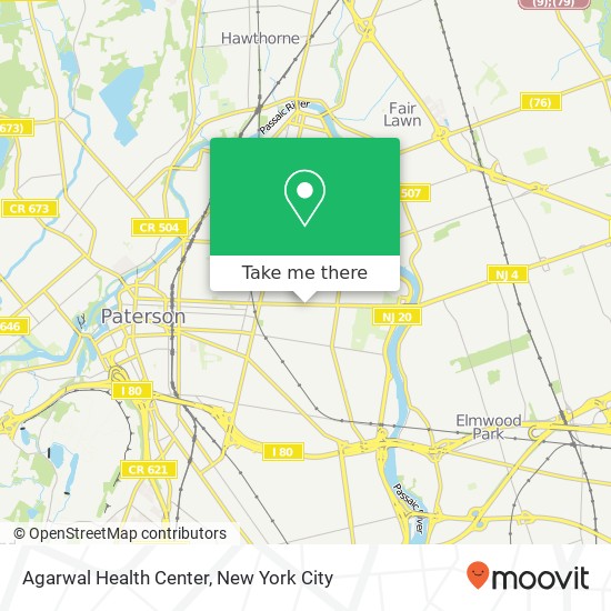 Mapa de Agarwal Health Center