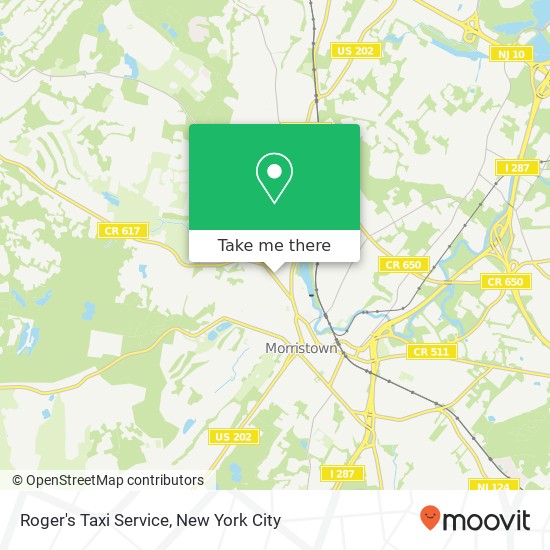 Mapa de Roger's Taxi Service