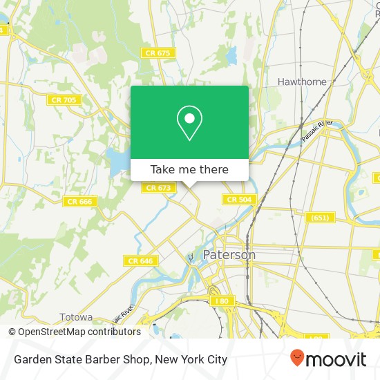 Garden State Barber Shop map