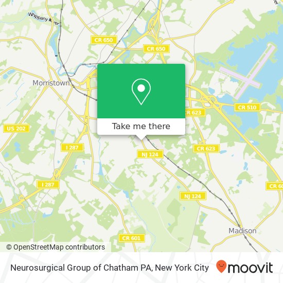 Mapa de Neurosurgical Group of Chatham PA