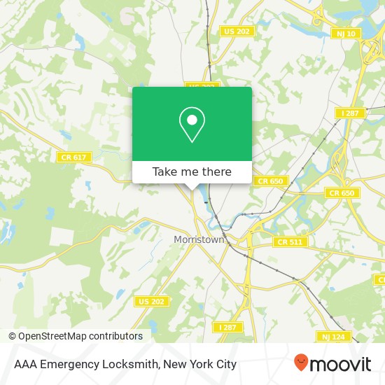Mapa de AAA Emergency Locksmith