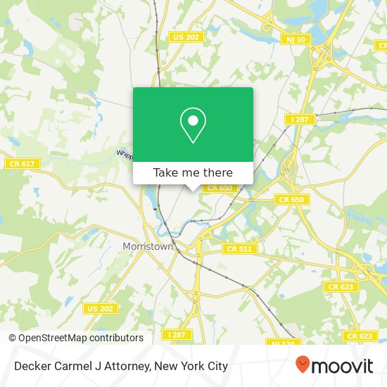 Decker Carmel J Attorney map