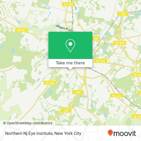 Northern Nj Eye Institute map