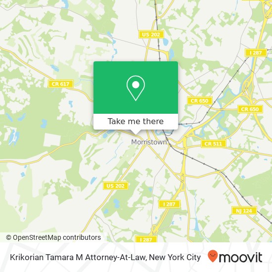 Krikorian Tamara M Attorney-At-Law map