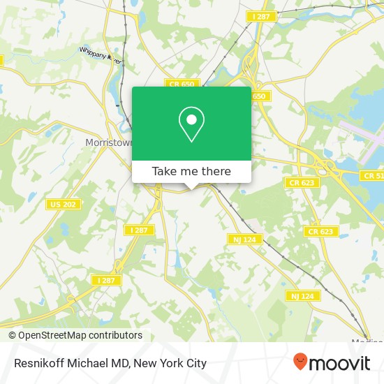 Resnikoff Michael MD map