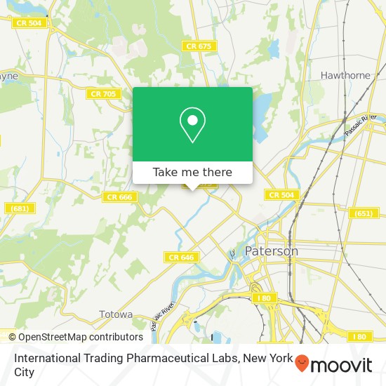 International Trading Pharmaceutical Labs map