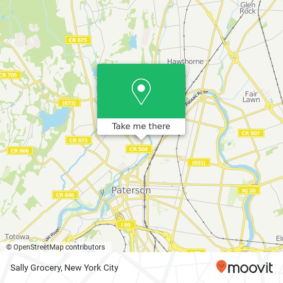 Mapa de Sally Grocery