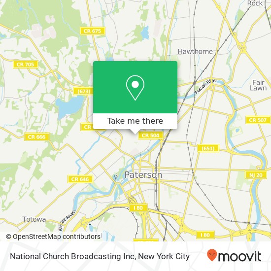 Mapa de National Church Broadcasting Inc