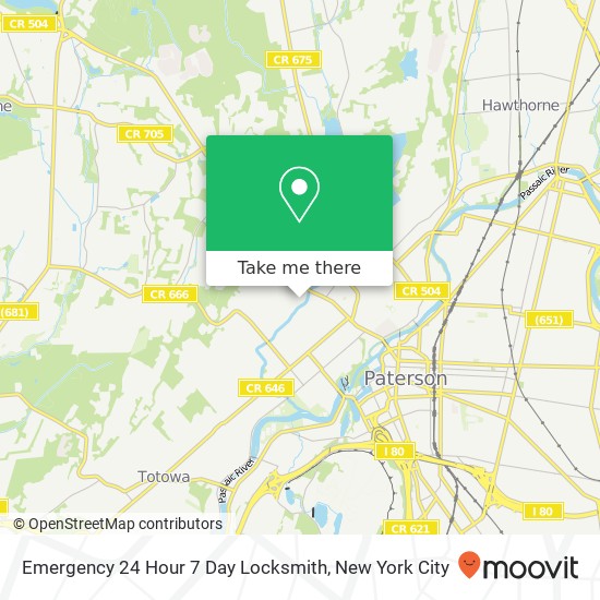 Mapa de Emergency 24 Hour 7 Day Locksmith