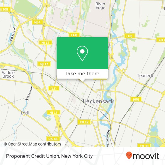 Proponent Credit Union map