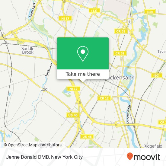 Mapa de Jenne Donald DMD