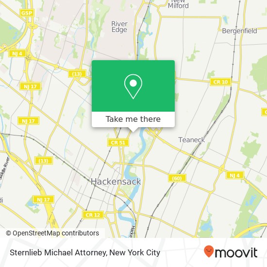 Mapa de Sternlieb Michael Attorney
