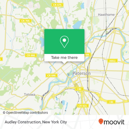 Mapa de Audley Construction