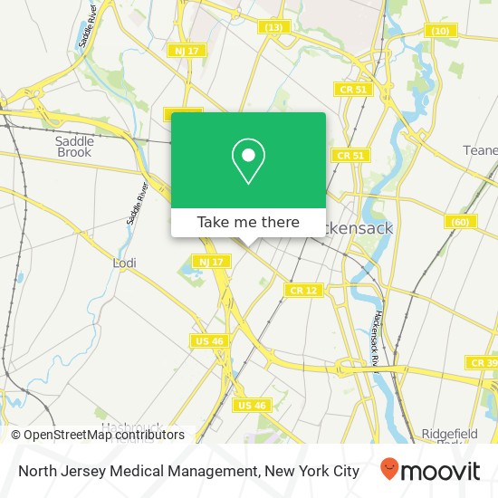 North Jersey Medical Management map