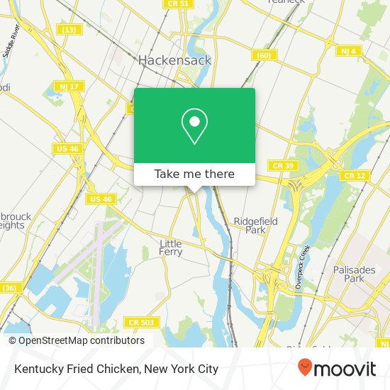 Mapa de Kentucky Fried Chicken