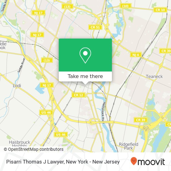 Mapa de Pisarri Thomas J Lawyer