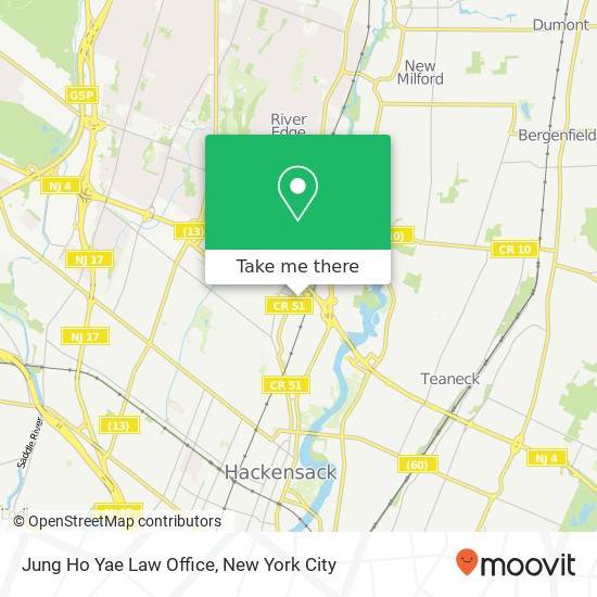 Mapa de Jung Ho Yae Law Office