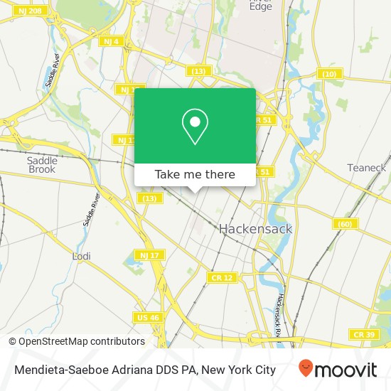 Mendieta-Saeboe Adriana DDS PA map