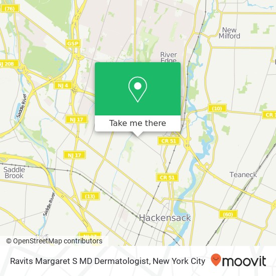 Mapa de Ravits Margaret S MD Dermatologist