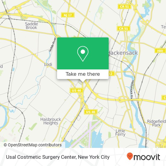 Usal Costmetic Surgery Center map