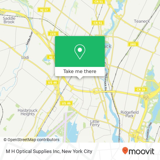 M H Optical Supplies Inc map