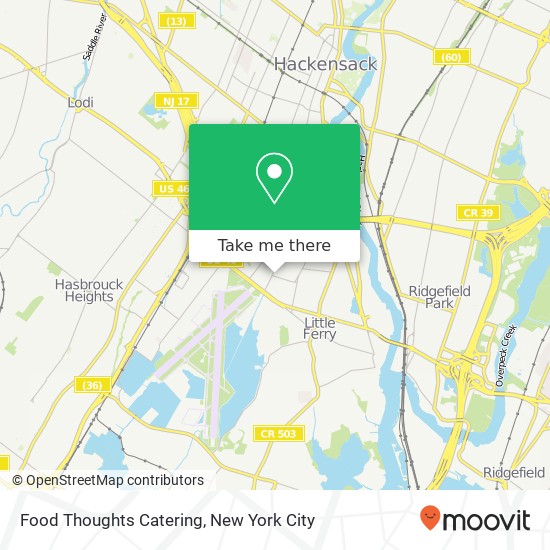 Food Thoughts Catering map