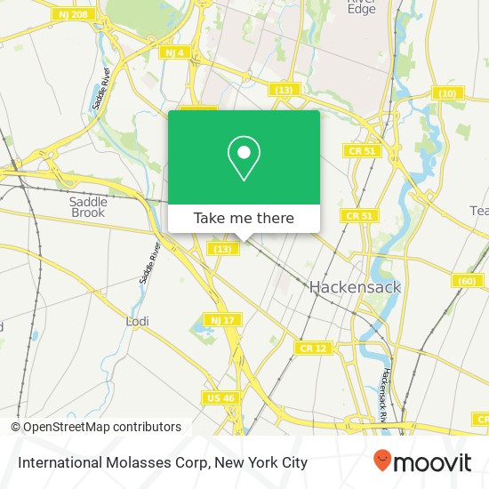 International Molasses Corp map