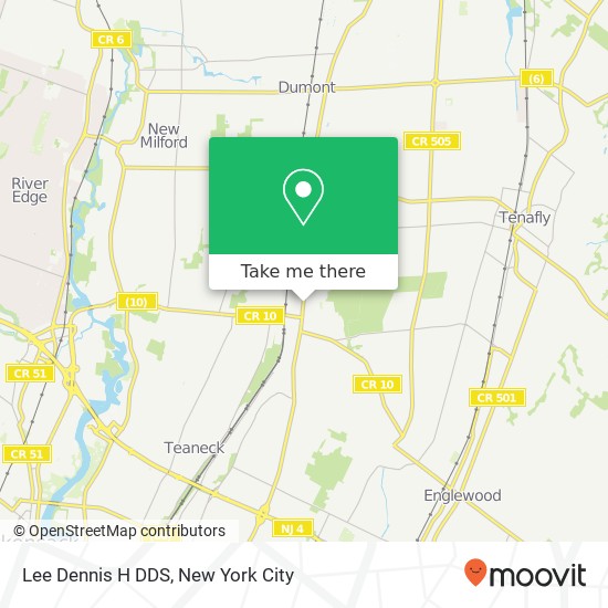 Lee Dennis H DDS map