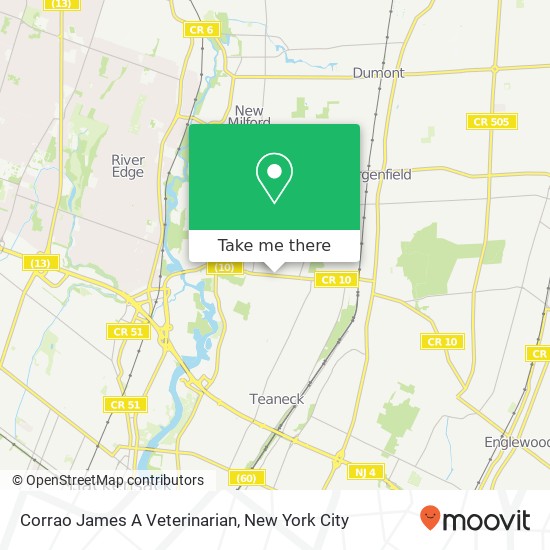 Corrao James A Veterinarian map