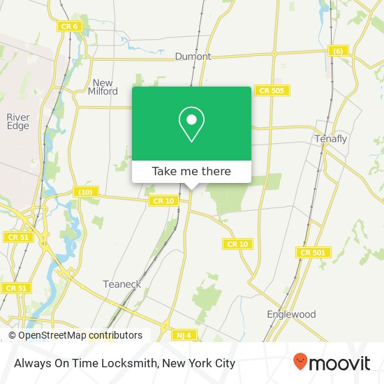 Always On Time Locksmith map